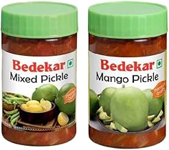 Bedekar Pickle Combo – Mango & Mixed Pickle | Traditional Indian Taste | A++ Grade,2 x 200g PET Jar