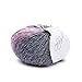 Produktbild ggh Myla - Schurwolle Mischung - 50g Wolle zum Stricken oder Häkeln - Wolle mit Farbverlauf - Farbe 002 - Grau-Pastell meliert