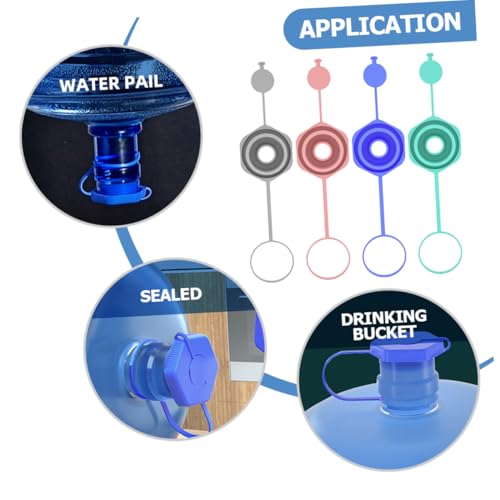 Bouchons silicone pour seaux eau couvercles bidons étanches durables - 6