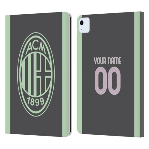 Housse iPad Air 11 AC Milan personnalisée protection intégrale et cuir premium