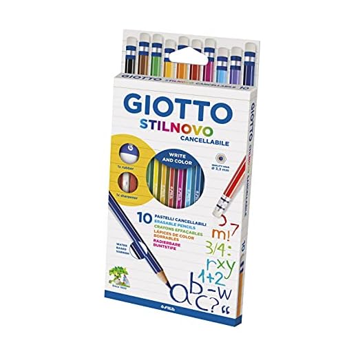 Giotto Stilnovo Borrable, Lápices de Colores, Estuche 12 Uds.