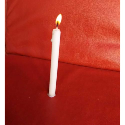 Kit com 100 Velas Palito Brancas, 12 cm de Comprimento, 1,1 cm de Diâmetro