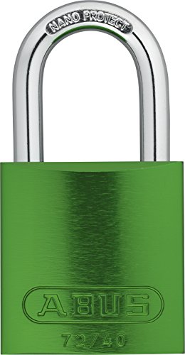 Abus KA 72/40 Aluminum Safety Padlock Keyed Alike, 1 Inch Shackle, 1 Count, Green