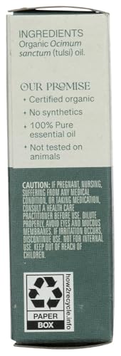 Aceite Esencial Orgánico de Albahaca Santa Aura Cacia 0.25 Fl Oz miniatura 4