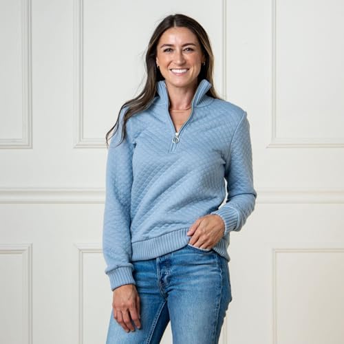 Image of Hope & Henry Women's Classic Long Sleeve Pullover Sweater