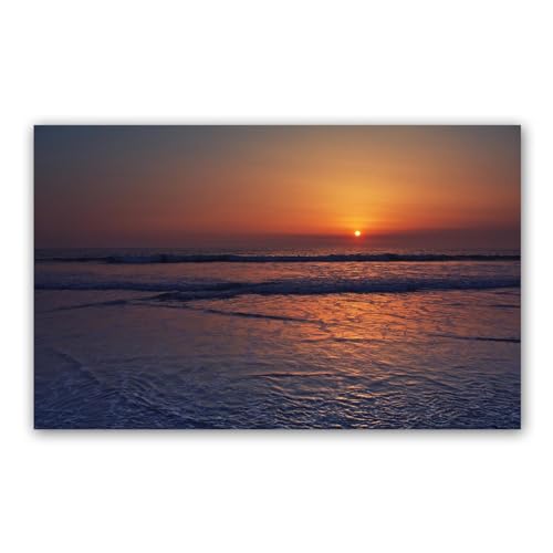 Toile de plage coucher de soleil pour s'évader au salon
