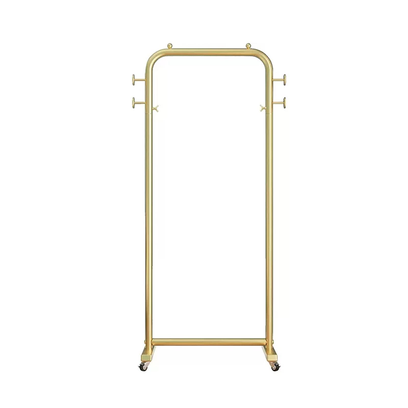 Dh2yjnbf3 Standing Light Luxury Ground Coat Rack Home Simple Sun Student Dormitory Bedroom Hanging Clothes Multifunctional With Wheels Hallway