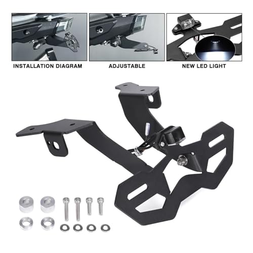 Support de plaque d'immatriculation moto CFMOTO 450MT éclairage LED intégré 2024 - 3