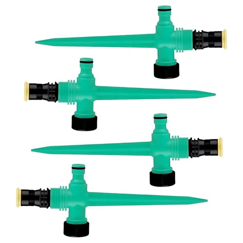 DmDoyy 4 Stück Multifunktion Garten Sprinkler, Rasensprenger, 360° Einstellbar Automatische Bewässerung Gartensprenger, Sprinklersystem Für Eine...