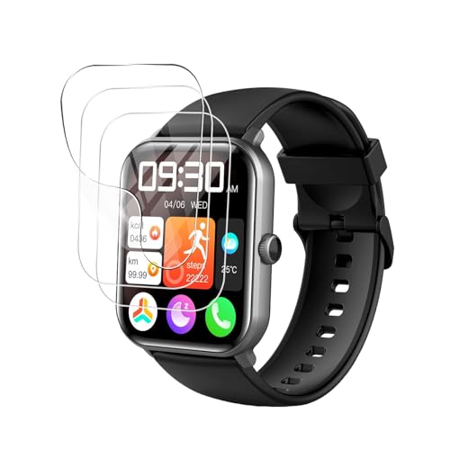 For ???Vialove スマートウォッチ 1.9インチ大画面 フィルム 保護フィルム 【2025年業界最新傑作】 高い透明度 擦り傷防止 3D保護 水や油に強い 指紋防止 TPU素材柔らかい 飛散防止 Smart Watch 1.9インチ 液晶保護フ