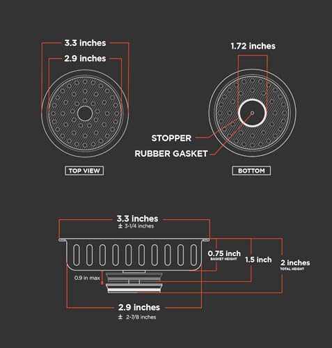 Basket para fregadero de cocina Highcraft acero inoxidable miniatura 3