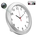 Hidden Spy Wall Clock Camera HD 1080P WiFi, 2-in-1 Smart Surveillance for Home and Office, Real-time...