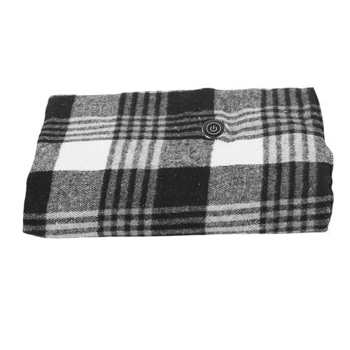 Annadue Mantón con Calefacción por USB, Manta Eléctrica Portátil con 3 Ajustes de Temperatura, Diseño de Botón a Presión, Portátil para Viajes en Casa, Oficina, Ideal para Navidad y