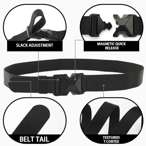 Men'S Nylon Light Breath Buckle Belt For Daily Sports Military Training Mountain Climbing Jeans Casual Pants4