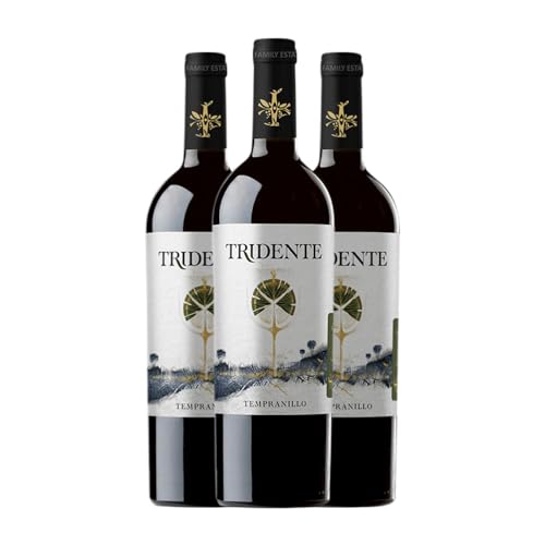 Tritón Tridente Tempranillo Vino de la Tierra de Castilla y León 75 cl Vino tinto (Caja de 3 Botellas de 75 cl)