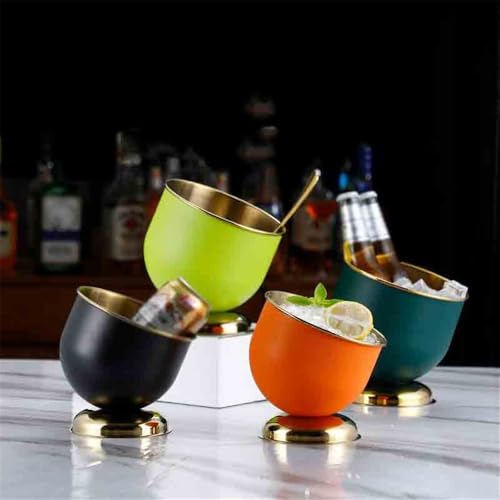 Secchiello per il ghiaccio in acciaio inox per birra, champagne e vino, perfetto per bar e feste