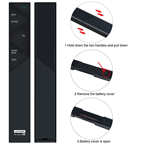 New RM-ANU164 Replaced Remote Control - VINABTY RMANU164 Soundbar Remote Replacement for SONY RM ANU164 Sound Bar Remote Controller - Image 2