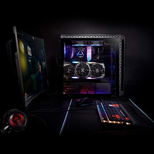 ADATA BATTLECRUISER Super Mid-Tower PC Chassis, Metal Construction with Glass Panels, Air-Flow Cooling, Modular Tool-Less, Dust-Filter, I/O USB Ports, Black - Case PC - Immagine 1