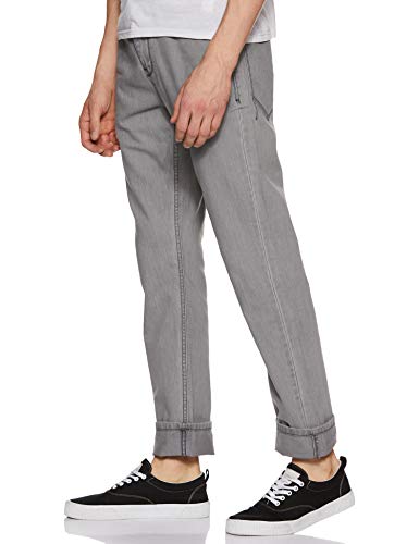 Image of Amazon Brand - Symbol Men's Relaxed Fit Jeans (ADBX-RN-587 Light Grey 28)