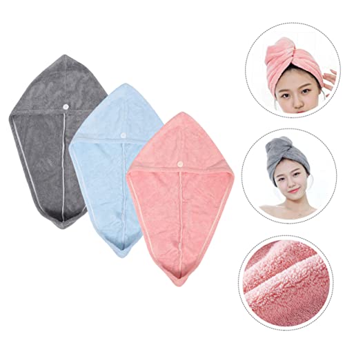 POPETPOP 12 Peças Touca De Cabelo Seco Envoltório De Cabelo Encaracolado Turbante Toalhas De Banho D