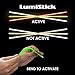 Lumistick 22 Inch Glow Stick Necklaces | Non-Toxic & Kids Safe Light Up Neckwear | Bendable Sticks with Connectors | Glows in The Dark Night Party Favor (Color Assortment, 50 Necklaces)