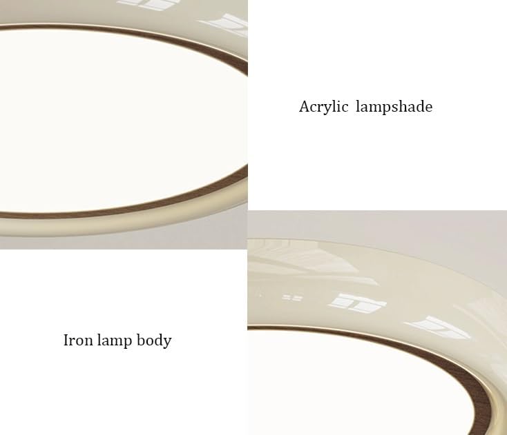 Modern Simplicity White Acrylic Round Creative Ceiling Lamps Cream Style Simple Bedroom Light LED Source Three Color Dimmable for Living Room Dining Study Balcony Coffee Shop