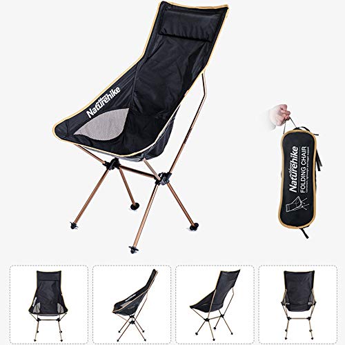 Chaise de camping pliante en aluminium légère pour extérieur