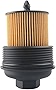 Oil Filter and Cap Assembly, Replace 12605565, PF458G Compatible with Buick Chevy GMC Polaris Ponitac Saturn - LaCrosse Regal Cavalier Cobalt Equinox HHR Malibu Terrain Slingshot G6 Ion Sky Vue, More