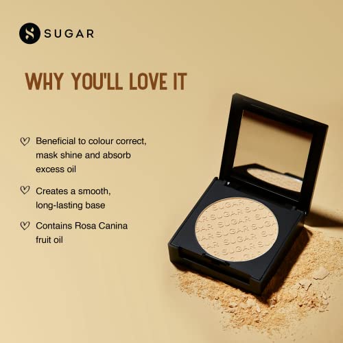 SUGAR Cosmetics - Powder Play - Banana Compact - For Colour Correction or to Mask Shine - Oil-Controlling, Smooth Application, Long Lasting - Image 5