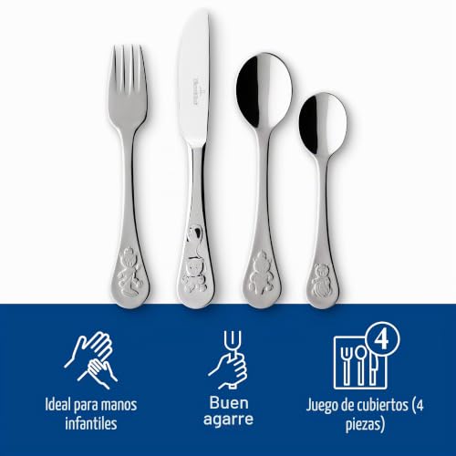 Cubertería infantil Villeroy & Boch Teddy de acero inoxidable para evitar cubiertos doblados 5