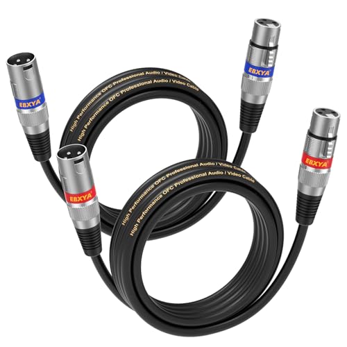 Cable XLR 3m balanceado con conectores dorados y blindaje de alta fidelidad