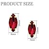 50Pcs Sew on Rhinestones 7x15 mm Flatback Glass Rhinestones Horse Eye Rhinestones with Gold Claw for DIY Crafts Clothes Bag Shoes,Clear #1