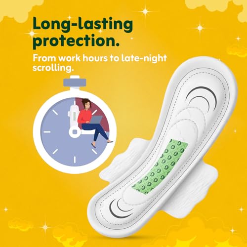 Image of Femi9 Large Ultra Soft Organic Cotton Sanitary Pads for Women| Ultra soft Top Sheet |Odor-Free| Toxic chemicals & Artificial Fragrance Free | Safe & Comfortable Period Pads | Itching and Rashes Free Periods - Large Pads(290mm) - 9 Pieces /Pack