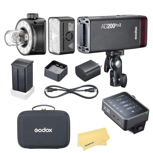 Image of Godox AD200 Pro II Pocket Flash with X3ProC Flash Trigger for Canon Cameras