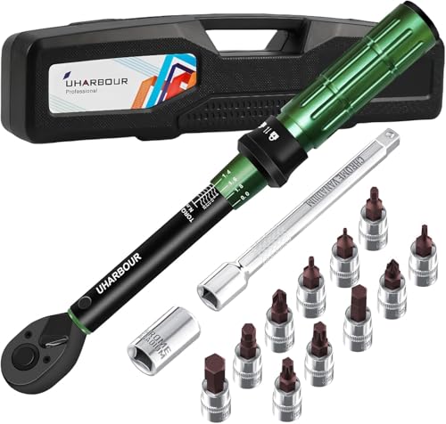 Uharbour Bicycle Torque Wrench Set 3-25 Nm with Bits