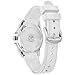 Citizen Ladies' Eco-Drive Classic Silver Stainless Steel 3 Hand Watch with White Rubber Strap,White Dial (Model:FE6131-04A)