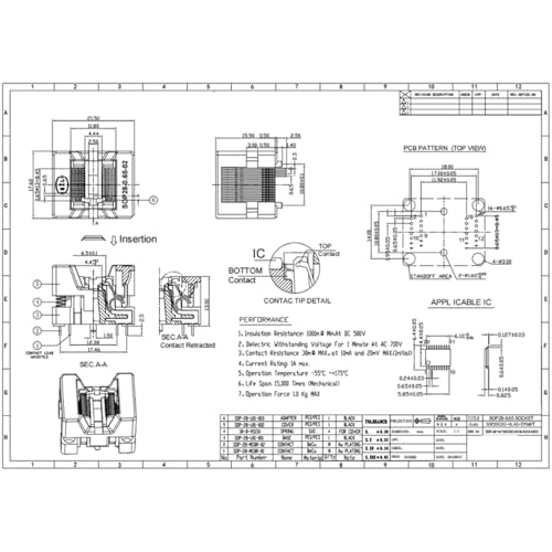 Socket programador SSOP20 a DIP20 de alta durabilidad con paso calibrado de 0.65 mm 6