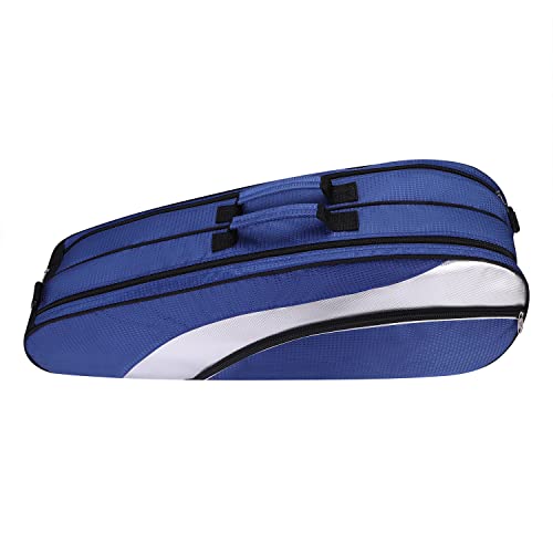 Itoda Tennis Racquet Cover Bag, 3-6 Rackets Badminton Paddle Carry Case Waterproof Dustproof Separation Shoes Pocket Storage Bag With Adjustable Shoulder Strap Outdoor Sports #TOP3