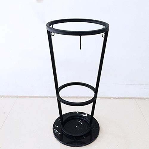 Support de séchage porte-parapluies en fer et marbre pour intérieur et bureau