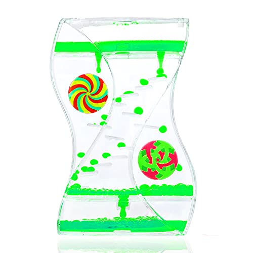 Image of Dr.Kbder Liquid Motion Bubbler Timer Autism Sensory Fidget Toys for Kids Adults Toddlers, Calm Down Supplies Office Sensory Desk Toys for Autistic Children 3-4 5-7 8-12 Relaxed Anxiety, Idea girl Gift