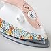 Missouri Star Quilt Co Mini Smart Iron | Peach with Floral Print, Compact & Travel-Friendly, iTouch Technology, Precision Pressing for Quilting & Sewing