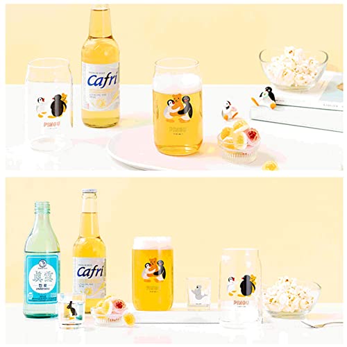 Set de vasos para soju y cerveza 4 piezas miniatura 6