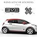 Yourkar Car Bandage Decal, Funny Cute Auto Cartoon Bandage Stickers with 2 Shapes, Waterproof Decorative Band-Aid Sticker Universal for Most Vehicles, Car Accessories for Decor (Black)