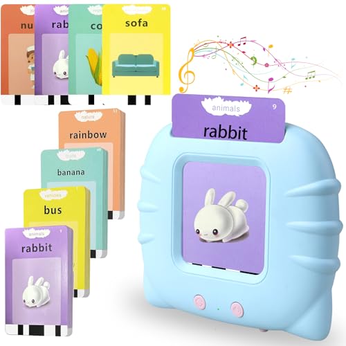 Image of Toddler Talking Flash Cards for Kids with 224 Sight Words, Speech Therapy Autism Sensory Toys, Learning Educational Toddlers Toys for Boys and Girls Ages 1 2 3 4 5 Year Easter Basket Stuffers for Kids