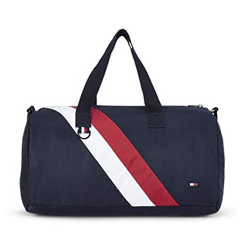 Tommy Hilfiger Polyester 44 cms Navy + White +Red Gym Shoulder Bag (TH/JORDEN081504) Tommy Hilfiger Polyester 44 cms Navy + White +Red Gym Shoulder Bag (TH/JORDEN081504)
