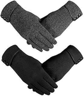 Women's Touch Screen Gloves - Winter Gloves Touchscreen Full Finger for Outdoor