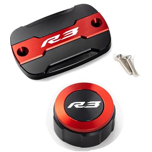 Tapa del tanque de combustible freno delantero y trasero YZFR3 2015-2020 negro 4