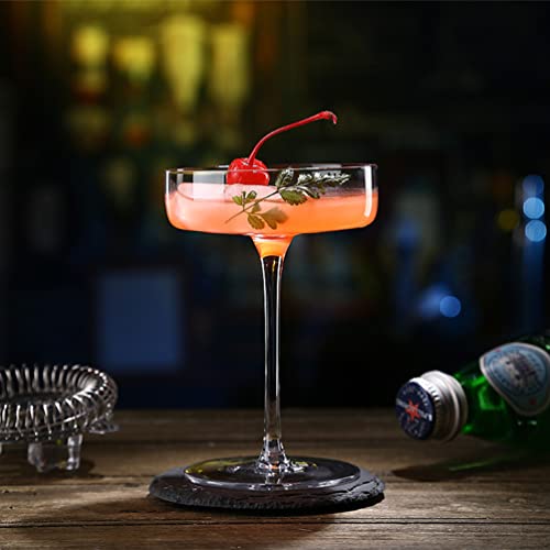 Yardwe Coupe Cocktail Glasses Coupe Glass 2Pcs Delicate Crystal Champagne Glass Goblets Cocktail Cups Practical Cocktail Glasses Champagne Coupe Glasses Bulk Coupe Glass #TOP6