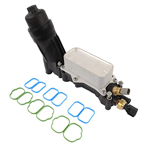 5184294Ae Engine Oil Cooler Oil Filter Housing Assembly Replacement For 2011-2013 Chrysler Jeep Grand Cherokee Dodge Charger Durango 3.6L V6 5184304Ad Geluoxi #TOP3