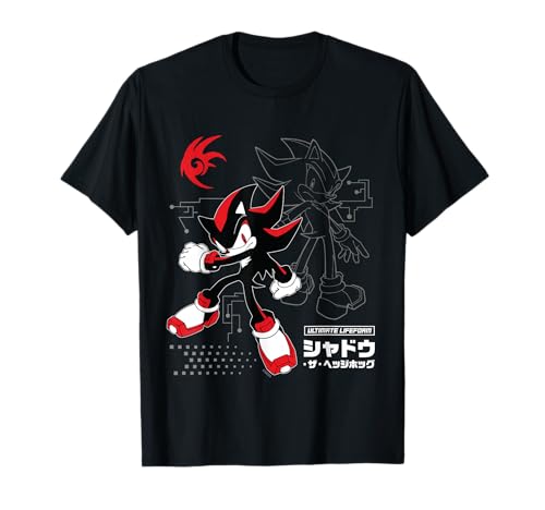 Sonic the Hedgehog Shadow Red Strike Action Pose T-Shirt